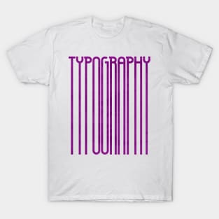 Tall Typography (Purple) T-Shirt